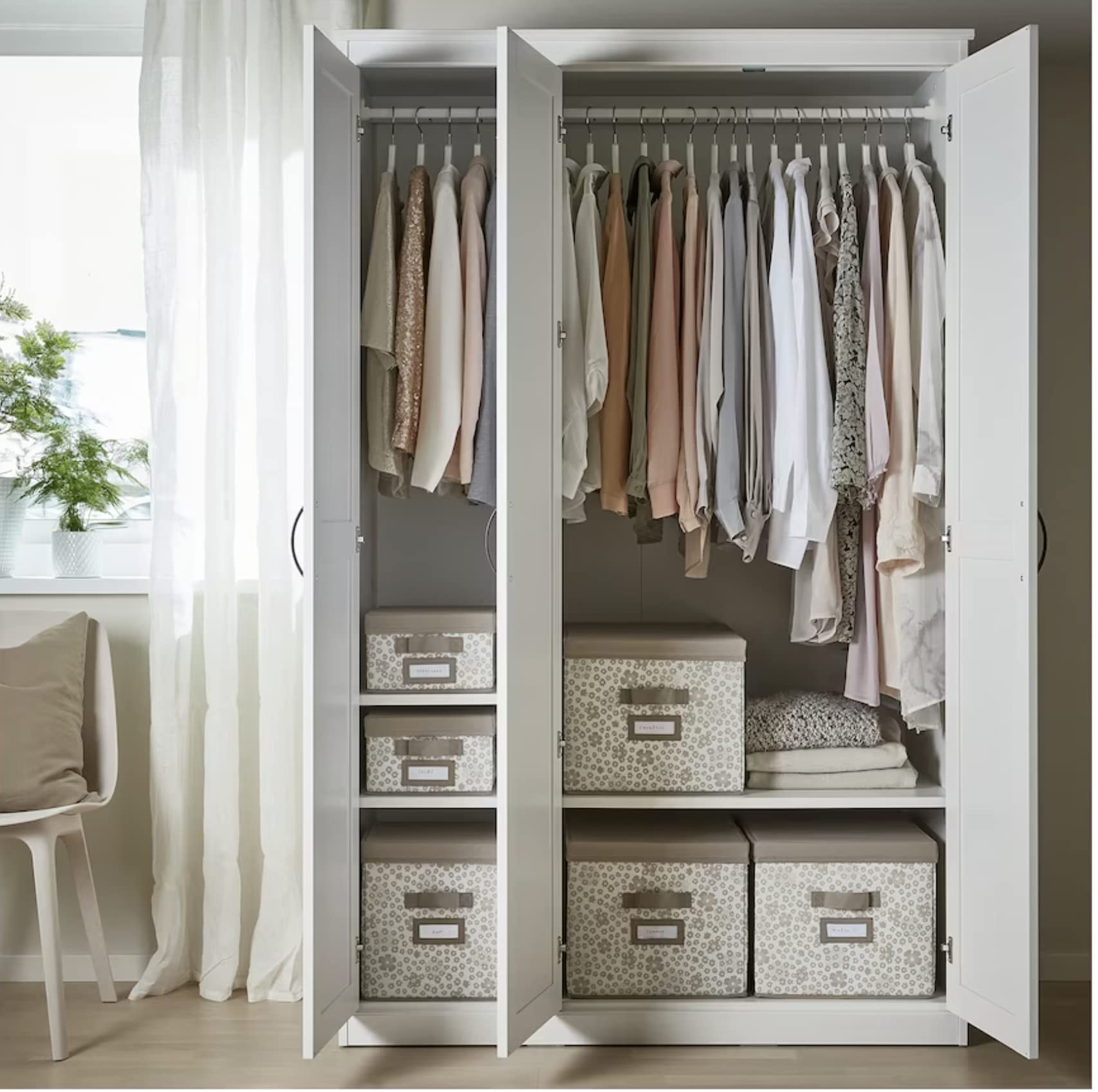 Ikea SONGESAND Wardrobe, 120x60x191 cm (47 1/8x23 5/8x75 1/4